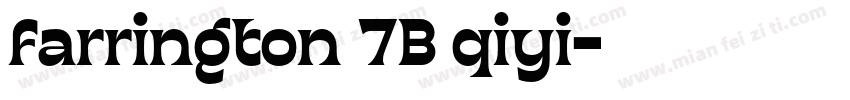 farrington 7B qiyi字体转换